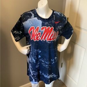 Men Medium Ole Miss Rebels Realtree Xtreme Nike Dri Fit Shirt